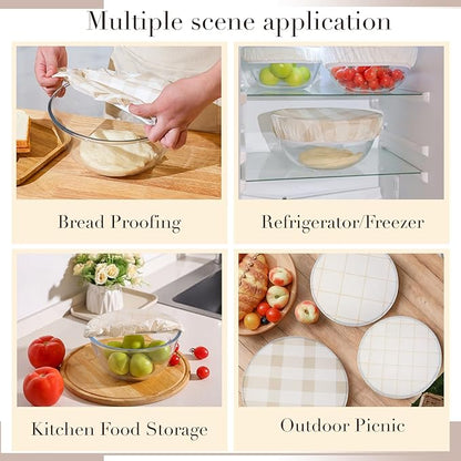 Tirphy Reusable Bowl Covers for Bread Proofing
