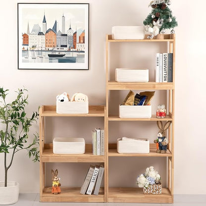 OIASKET 6 Pack Storage Baskets for Shelves, Small Baskets for Shelves, Cute