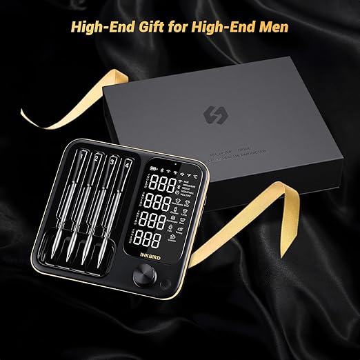 Wireless Meat Thermometer with 4 Probes, INKBIRD WiFi Meat Thermometer Digital