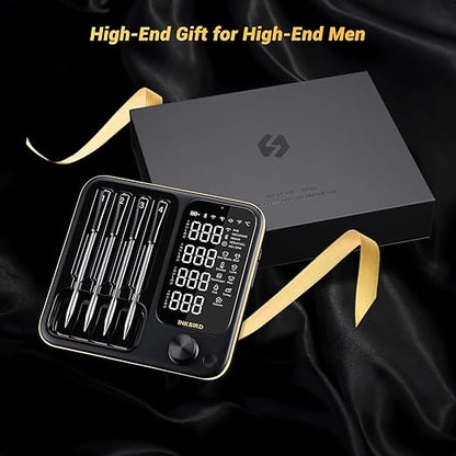 Wireless Meat Thermometer with 4 Probes, INKBIRD WiFi Meat Thermometer Digital