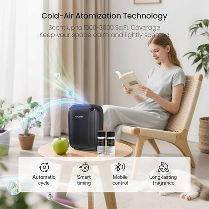 Waterless Essential Oil Diffuser, 3000 Sq.Ft Coverage 400ml Capacity Hotel