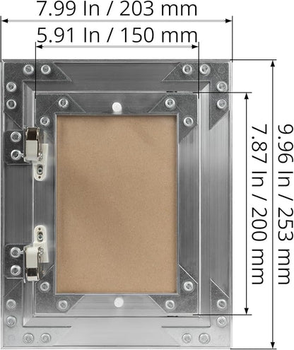 6" x 8" Inch Aluminum Drywall Access Panel
