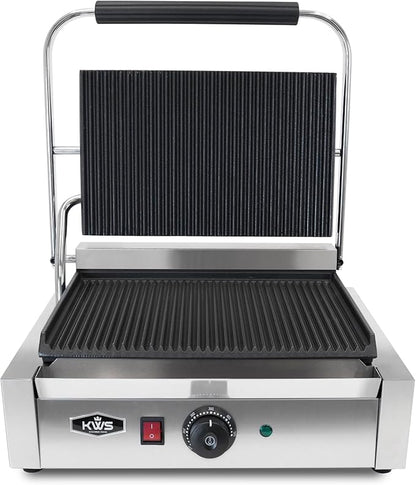 KWS PM-17 Premium 110V Electric Commercial 1700W Panini Grill
