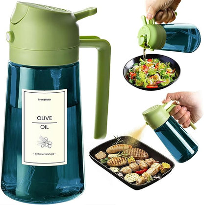 TrendPlain 16oz/470ml Blue Glass Olive Oil Sprayer
