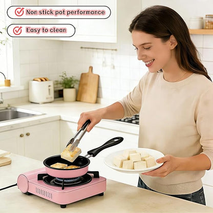 4.7 Inch Mini Frying Pan, Flat Bottom Design