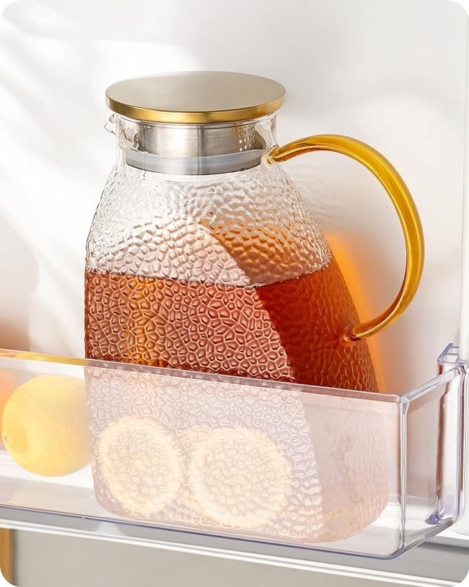 Baffect Water Pitcher, High Borosilicate Glass Jug
