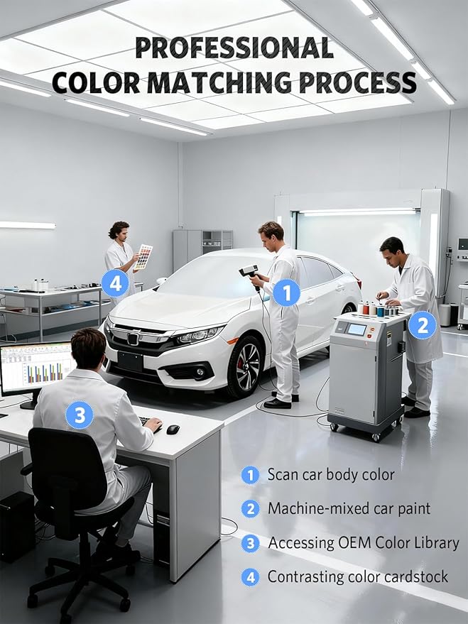 Dark Graphite Metallic(A90) for BMW Touch Up Paint Pen, 2 in 1 Car Scratch Remover with Pen Tip and Brush, Precise Color Match for Car Paint Scratch Repair, Quickly and Easily Fix Chips and Nicks