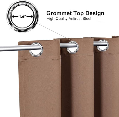 ChrisDowa Grommet Room Darkening Curtains
