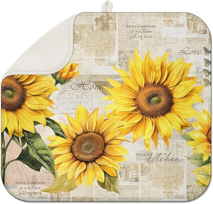 Dish Drying Mat Drainer Pads