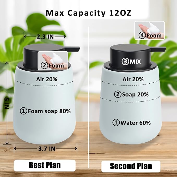 Soap Foaming Dispenser Ceramic
