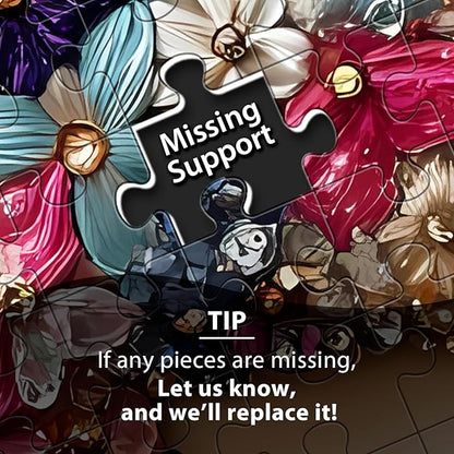 Puzzles 500 Pieces for Adults, Elephant Jigsaw Puzzle 500 Pieces for Adults Seniors Kids, Colorful Crystal Flower Puzzles Beautiful Diamond Art Puzzle Challenging, Family Game Great Gift 20.5 * 15in