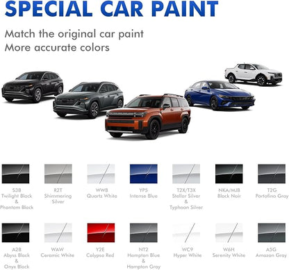 Y2E Calypso Red Touch Up Paint for Hyundai, DIY Car Paint Scratch Repair Kit, Automotive Paints, Quick & Easy Fix Scratch Repair for Tucson/Elantra/Santa Fe/Sonata