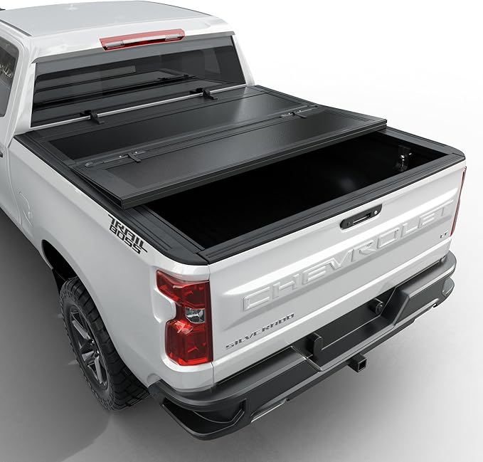 Toptiny Low Profile Flip Up Truck Bed Tonneau Cover Fits 2020-2026 Chevy/GMC Silverado/Sierra 2500/3500 HD New Body Style 6.9FT Bed (82.2")