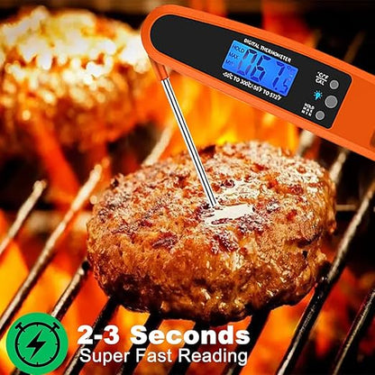 Instant Read Meat Thermometer for Kitchen Cooking, Ultra Fast Precise