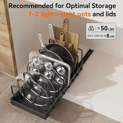 AmoiChic 2 Pack Pull Out Cabinet Organizer