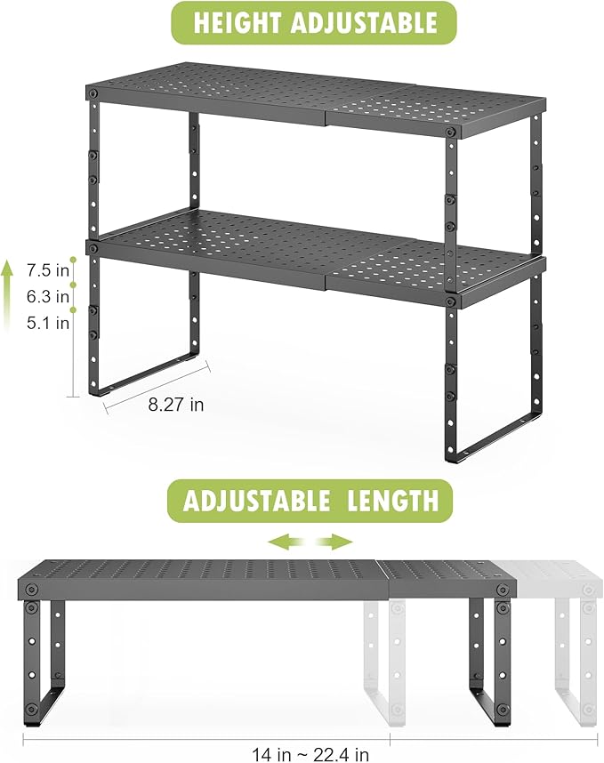 RUILALIFE Expandable Cabinet Organizer Shelf