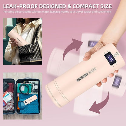 Travel Electric Kettle Portable Small Mini Tea Coffee Kettle Water Boiler