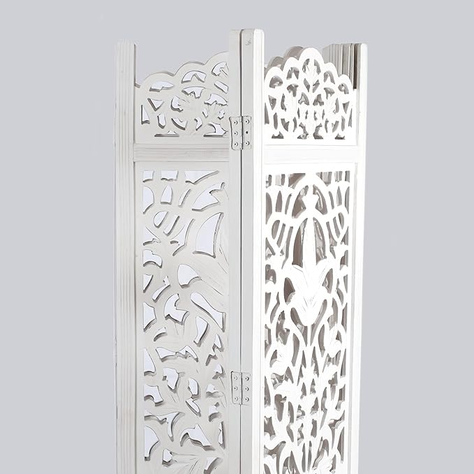 Lightnpro 4-Panel Wooden Room Divider 72"×72"
