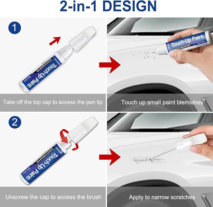 Granite Crystal Metallic PAU/LAU Touch Up Paint Compatible with RAM 2019-2024 1500/2500/3500, 2020-2024 Heavy Duty, 2-in-1 Scratch Repair Kit, Professional Color Match