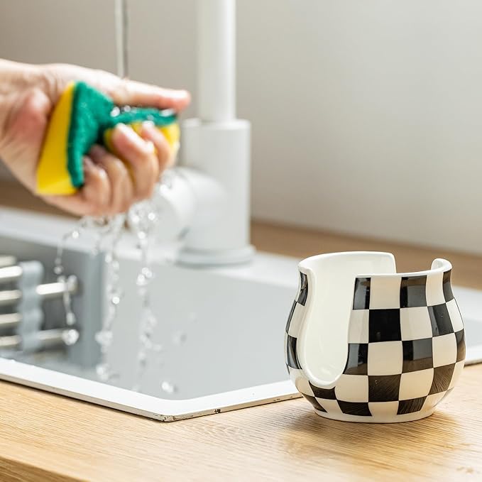 Zoeeker Checkered Sponge Holder