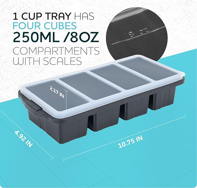 XOMOO Silicone Freezer Tray