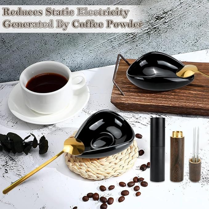 4Pcs Coffee Bean Dosing Cup and Spray Bottle Kit