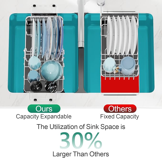 GSlife Small Sink Dish Drying Rack