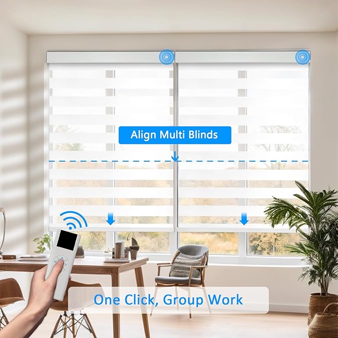COOLWINDS Motorized Zebra Blinds