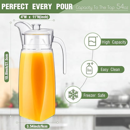Didaey 4 Pcs Acrylic Water Pitcher