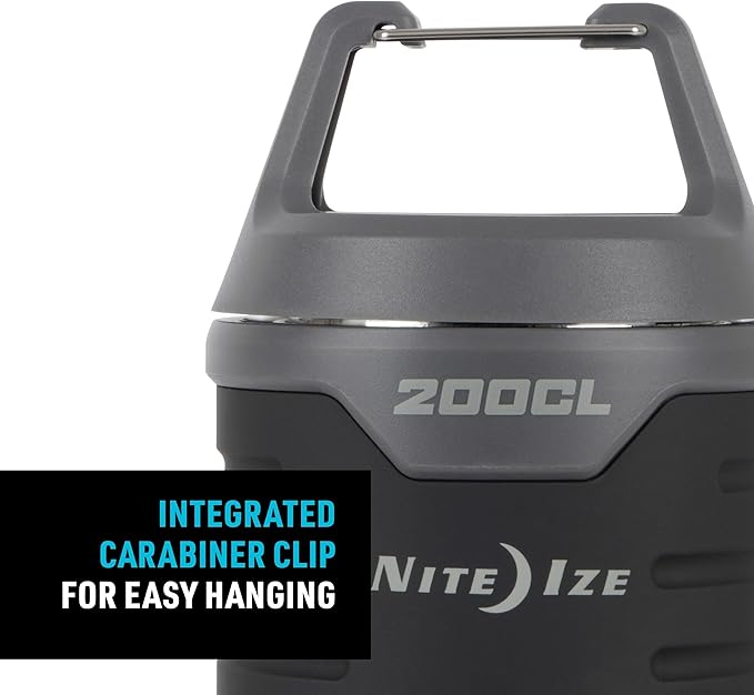 Nite Ize Radiant 200 Collapsible LED Lantern and Flashlight - 200 Lumen Convertible LED Lantern to Flashlight - Compact Essentials for Camping & Hiking Gear