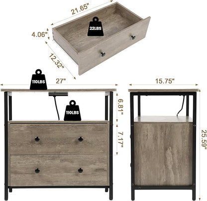 Edbuosy 27 inch Wide Night Stand