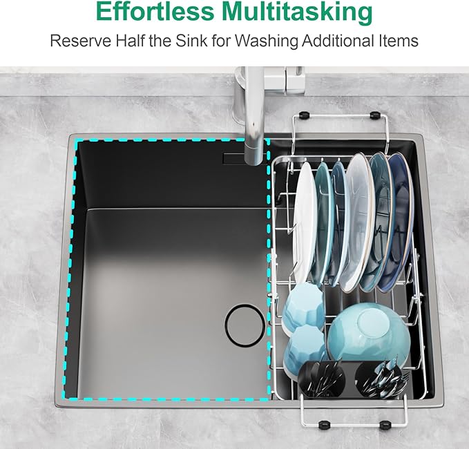GSlife Small Sink Dish Drying Rack