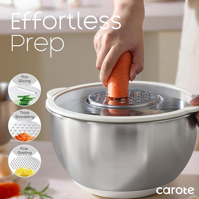 CAROTE Stainless Steel Mixing Bowls