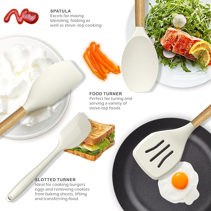 oannao Silicone Cooking Utensils Set
