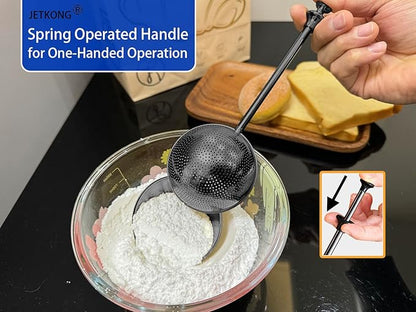 JETKONG 2 Pcs Flour Sifter, Stainless Steel Flour Duster