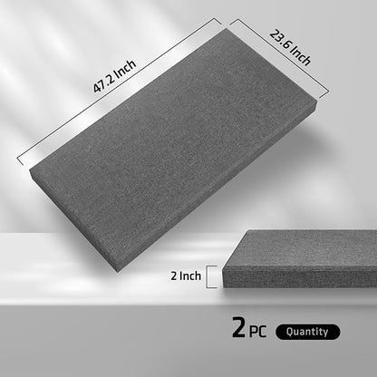 UMIACOUSTICS 2 PCS Acoustic Panel, 47.2" x 23.6" Fiberglass Sound Proof Wall