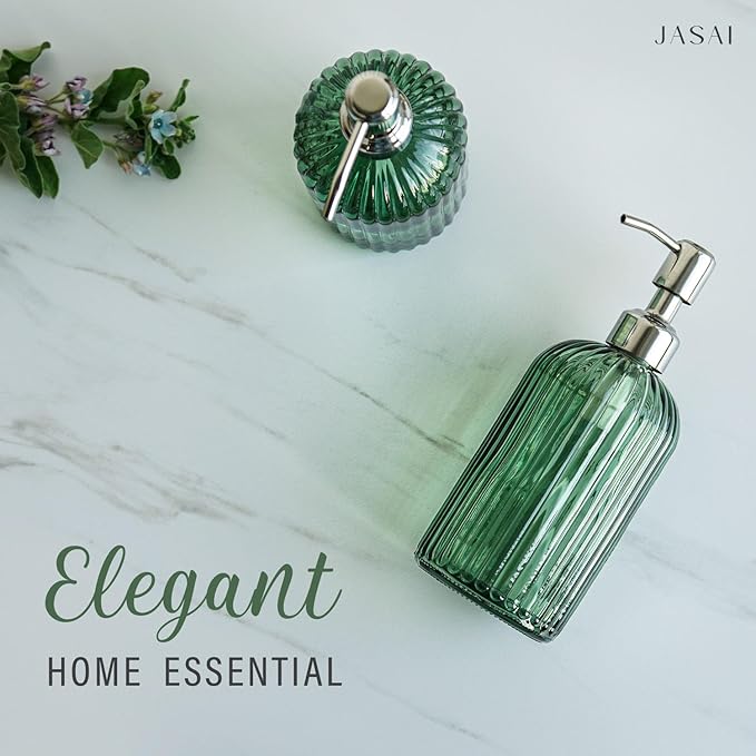 JASAI 18Oz Green Soap Dispenser