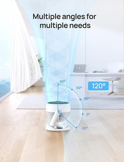 Dreo Fan for Bedroom, 12 Inches, 70ft Powerful Airflow, 28db Quiet Table Air