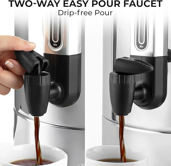 Zulay Commercial Grade 100 Cup Coffee Maker Hot Water Urn