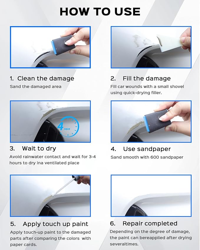 Fluid Black(668) for BMW Car Touch Up Paint Kit,Exact Match Car Scratch Repair Touch Up Paint Kit (Fluid Black(668))