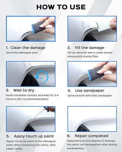Fluid Black(668) for BMW Car Touch Up Paint Kit,Exact Match Car Scratch Repair Touch Up Paint Kit (Fluid Black(668))