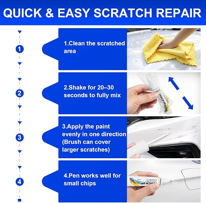 G9K/WA464C Satin Steel Metallic Touch Up Paint Compatible with Chevrolet, Car Paint Scratch Remover for Nicks & Chips Repair, Automotive Paints Exact Match Chevy Silverado/Equinox/Trax/Tahoe