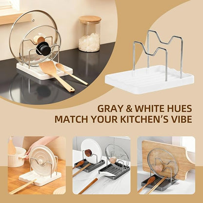 2 in 1 Pot Lid Holder & Spoon Rest