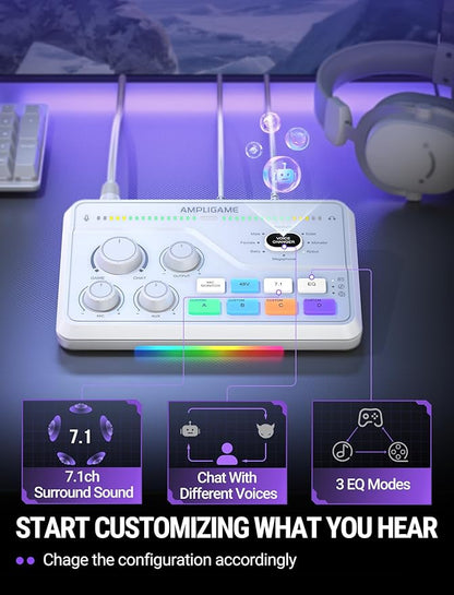 FIFINE Audio Mixer for Gaming