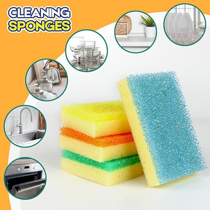 LAUNDRYLUX Scrub Sponge, Dual-Sided Temperature-Responsive Scrubber
