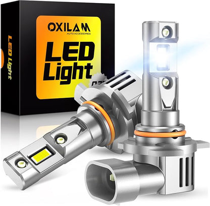 OXILAM 9012 LED Bulb HIR2 Bulb, 40000LM 60W, Ultra-Bright, 5 Min Quick Install, 50000H Lifespan, No Flicker, 99% Compatibility