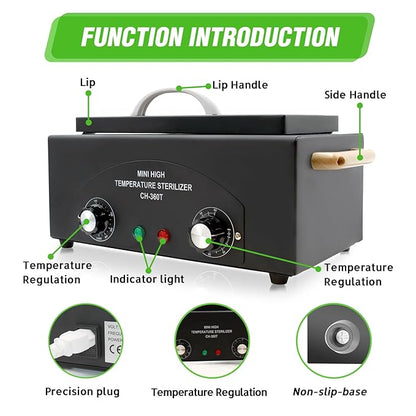 High Temperature Metal Tool Cleaning Box, 110V 300W 1.5L