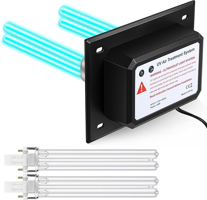 Qualirey 26W HVAC UV Light Sanitizer Air Purifier