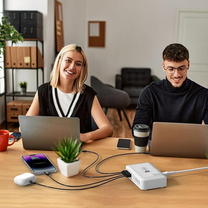 Charging Station for Multiple Devices 500W, 10 Ports Charging Blocks for