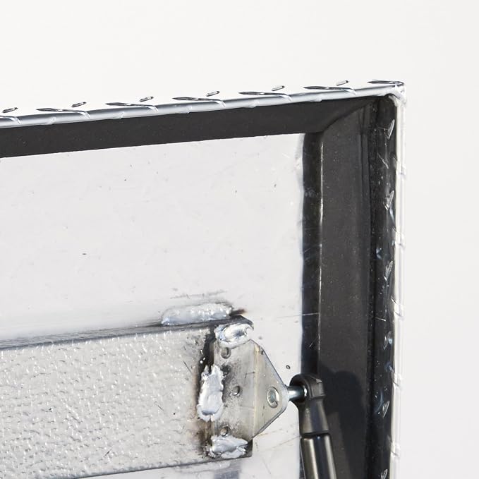 Northern Tool Side-Mount Truck Tool Box - Aluminum, Diamond Plate, Pull Handle Latch, 48in. x 11.5in. x 11in. Model Number 36012757